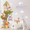 Winnie the Pooh Wall Decal with Big Tree – Nursery & Kids Room Decor