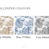Grey Toile De Jouy Wallpaper