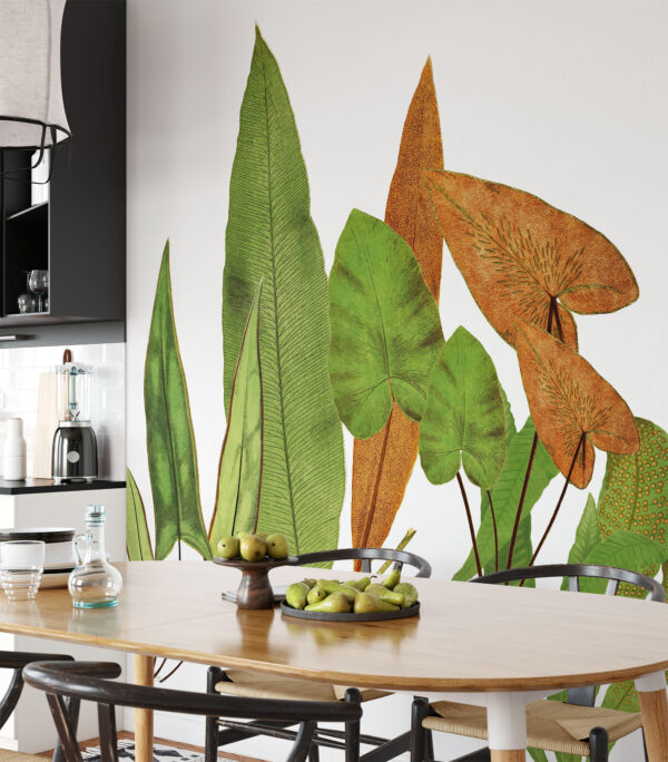 Vintage Floral Greenery Wall Decal | Forest Wall Decal