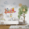 Winnie the Pooh & Flying Carpet Wall Decal – Kids Nursery Decor