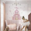 Princess Castle Wall Decal with Custom Name