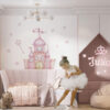 Princess Castle Wall Decal with Custom Name