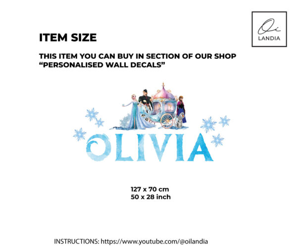 Ice Princess Wall Decal – Winter Nursery & Kids Room Decor