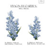Blue Hyacinth Wall Decal, Garden Wall Decor