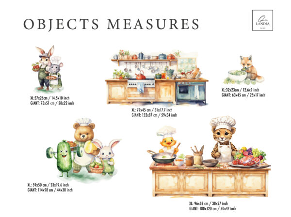 Healthy food Wall decal for school, Healthy food for little chefs Wall Art