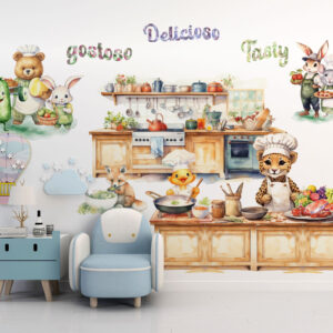 Healthy food Wall decal for school, Healthy food for little chefs Wall Art