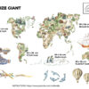 Animals World Map Wall Decal for Kids Room | Educational World Map Wall Sticker | Oilandia