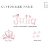Princess Carriage Wall Decal with Custom Name