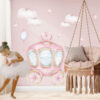 Princess Carriage Wall Decal with Custom Name
