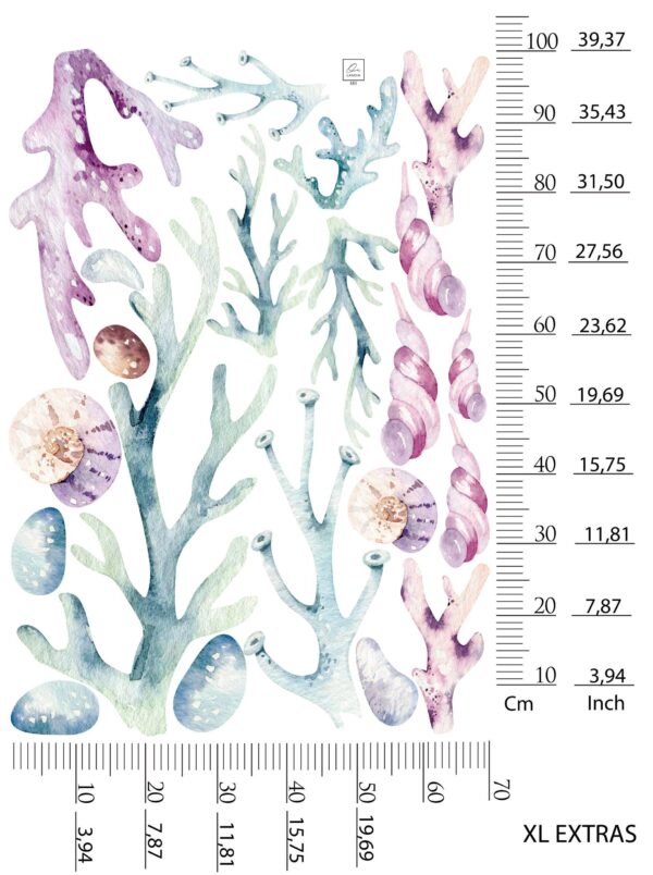 Watercolor Ocean Wall Decal Dolphin Whale Nursery Marine Animal Sea Room Stickers