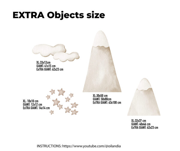 Vintage Hot Air Balloon Wall Decals Retro Nursery Stickers Clouds Aviation Sky Decor