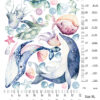 Watercolor Ocean Wall Decal Dolphin Whale Nursery Marine Animal Sea Room Stickers