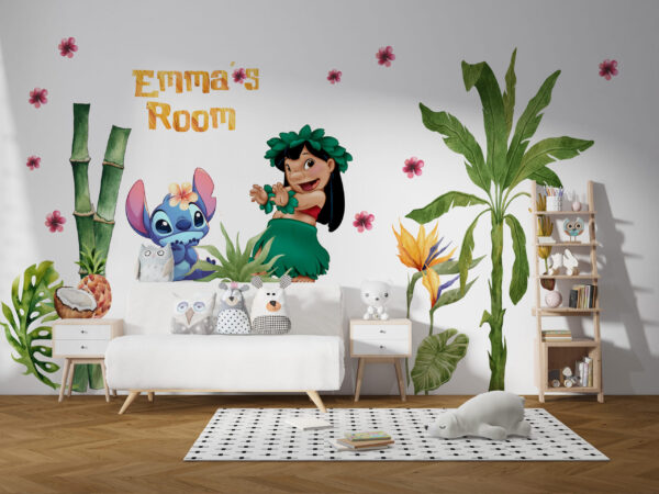 Personalised Stitch Wall Decal – Eco Textile Nursery Decor