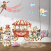 Circus Tent Wall Decals – Reusable Fabric Stickers for Nursery & Kids Room