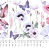 Butterflies and Poppies Wall Decal: Watercolour Poppies Wall Sticker