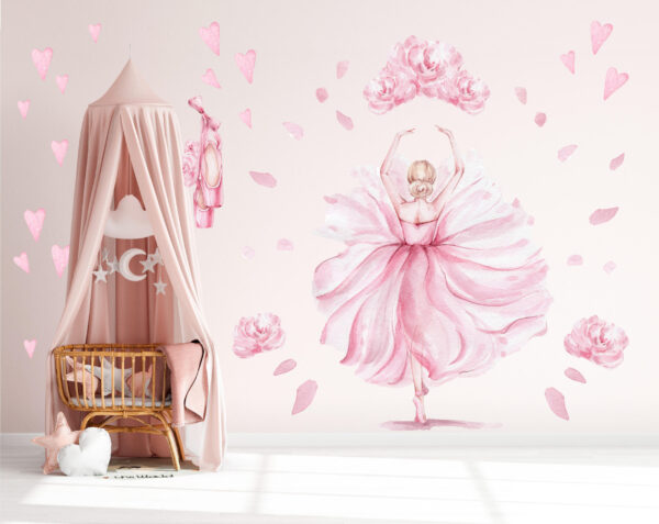 Ballerina Wall Decal for Nursery & Kids Room
