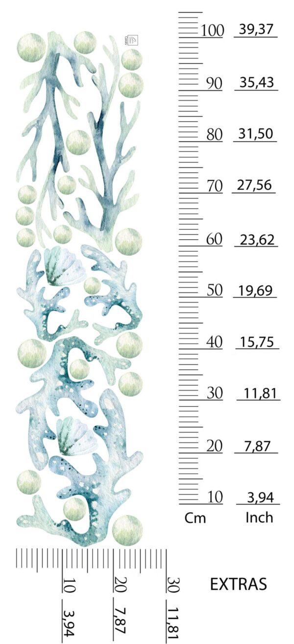 Watercolor Sea Turtle Wall Decals Ocean Nursery Marine Animal Underwater Room Decor