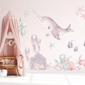 Ocean Underwater Wall Decal – Nursery Sea Life