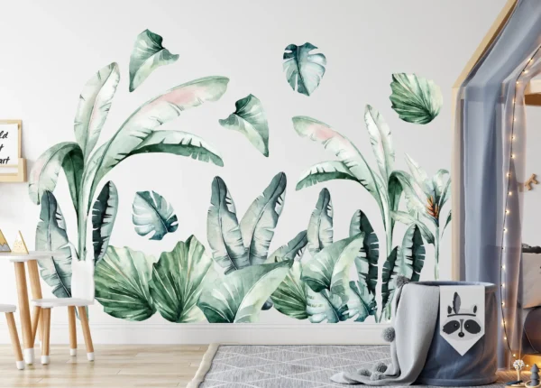 Hand-painted watercolor greenery wreath for personalized nursery wall decor.