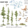 Tall Forest Tree Wall Decals Playful Fox Squirrel Nursery Stickers Woodland Decor