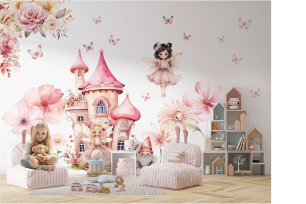 Princess Fairytale Wall Decal for Kids Room