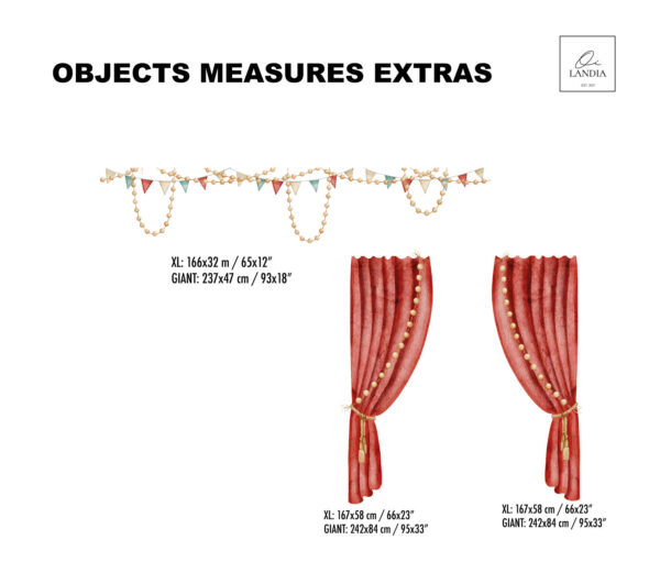 Big Circus World Wall Decal Collection – Nursery & Kids Room Decor