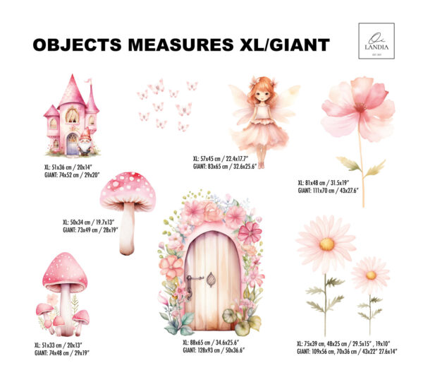 Princess Fairytale Wall Decal for Nursery