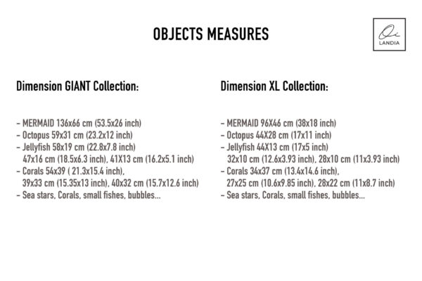 Watercolor Mermaid Wall Decals Magical Sea Princess Nursery Under Ocean Room Decor