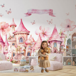 Fairytale Castle Princess Wall Decal for Kids Nursery