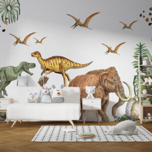Dinosaur Wall Decals for Kids Room – Removable Dino Wall Stickers