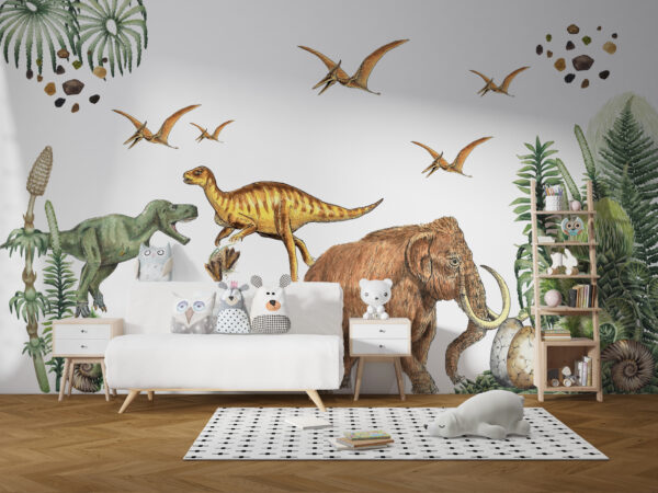 Dinosaur Wall Decals for Kids Room – Removable Dino Wall Stickers