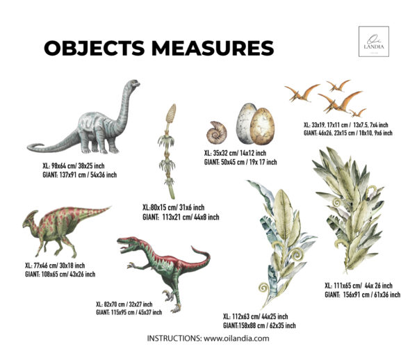 Jurassic Park Wall Decals for Kids Room – Removable Dino Wall Stickers